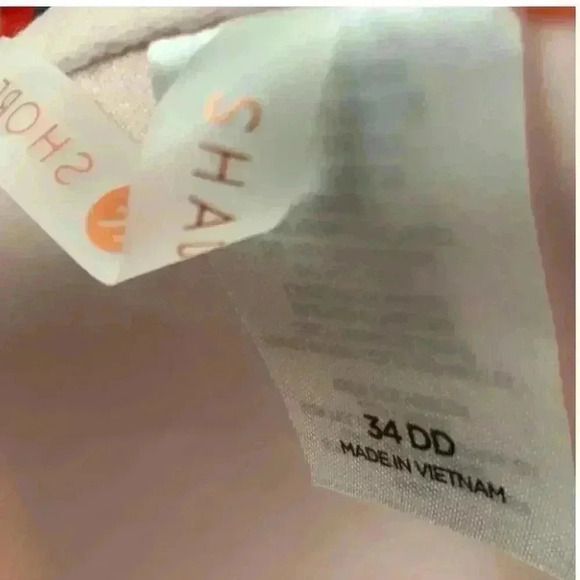 Shade & Shore Bikini Top Multicolor Striped Colorful Swimwear Bro Size 34DD - Picture 4 of 6